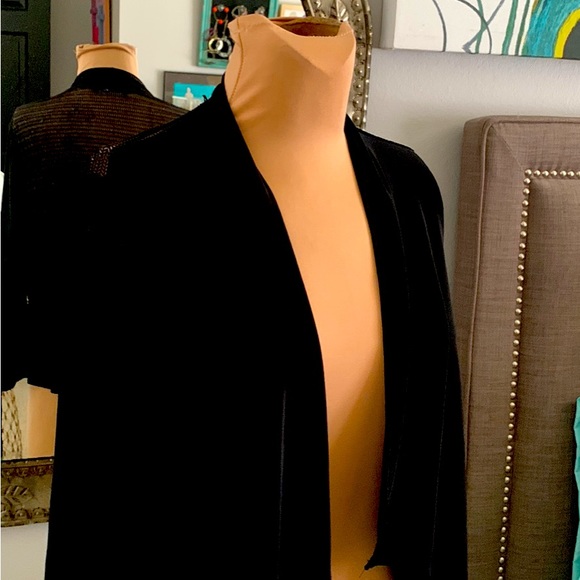 JACKET OPEN LIGHTWEIGHT WITH SEMI SHEER BACK.  SIZE SMALL - Picture 2 of 5